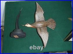 Flying Bar-tailed Godwit shorebird decoy by Lou Reineri Chincoteague, Virginia