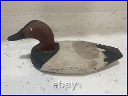 Folk 1940's-50's Hand Chopped Havre De Grace MD Canvasback Duck Working Decoy