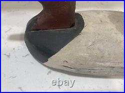 Folk 1940's-50's Hand Chopped Havre De Grace MD Canvasback Duck Working Decoy