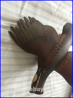 George Reinbold Artist Signed Hand Carved and painted Quail Bird Decoy