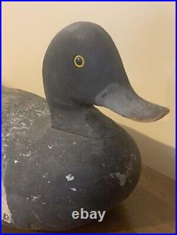 Hand Carved Antique Bluebill Scaup Duck Working Hunting Decoy Decor
