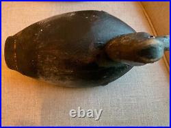 Hand carved decoy duck