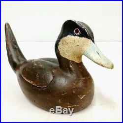 Ira Bordelon Hand Carved and Painted Antique Ruddy Duck Decoy