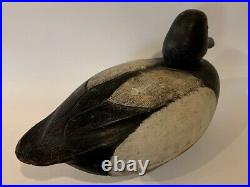 Ken Anger, Dunnville Ontario Bluebill w Swing weight Wooden Antique Duck Decoy