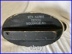 Ken Harris Duck Decoy Vintage Woodville NY Mallard Hand-painted