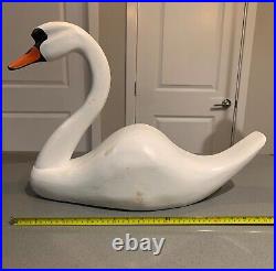 Large Antique Swan Decoy, 20, stamped LKH 70, beautiful condition