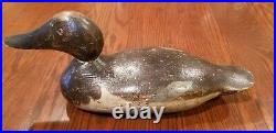 Mason Canvasback Pair Glass Eye Excellent Early All Original Vintage Duck Decoys