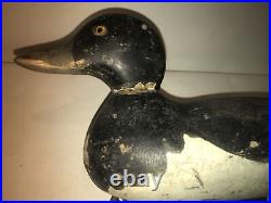 Mason broadbill drake duck decoy antique standard glass eye