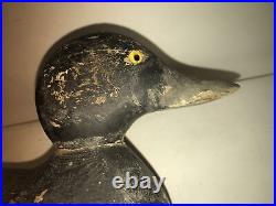 Mason broadbill drake duck decoy antique standard glass eye