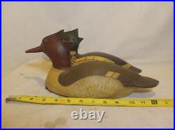 Merganser duck decoy vintage pair Wildfowler