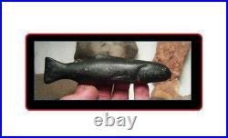 Ohio Stone Fish Effigy Holy Grail Spearing Decoy 6