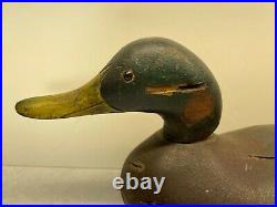 Old Antique Vintage Wood Duck Decoy MASON Mallard Drake