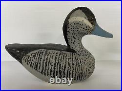 Pair Of Vintage Arthur Pellegrin Hand Carved Ruddy Duck Decoys