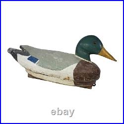 Pair of Vintage Painted Duck Decoys Circa 1970 Original Paint
