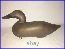 Paul Gibson Canvasback Hen Duck Decoy Vintage Havre De Grace MD
