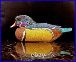 RANDY TULL Vintage Hand Carved Wood Duck Composite Decoy Westwood Creations NEW