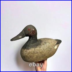 RARE Vintage c1940s Gus Nelow Wooden Duck Hunting Decoy Original Oshkosh