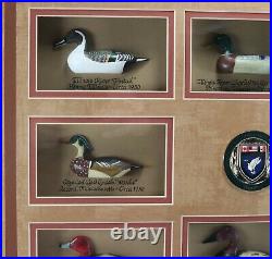 Rare HTF Ducks Unlimited Classic American Antique Decoy Collection Frame Display