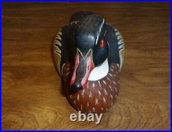 Rare Vintage. Decoy, Wood Duck Signed Les Braddock 1982 Pristine Condition