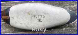 Red Breasted Merganser Decoy Bob Rutter Sr 16 Hollow Wood Body w Bead Vintage