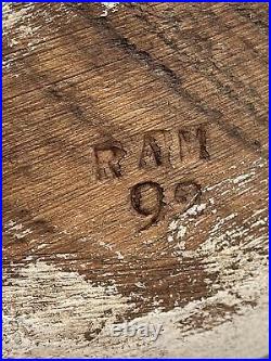 Richard A. Morgan RAM Wood Duck Solid Wood Decoy Signed 1992 Vintage