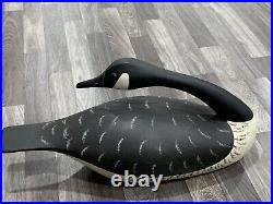 Rustic Decor Carved & Hand-Painted LARGE Wood Loon Decoy 22 Canadian Duck VTG