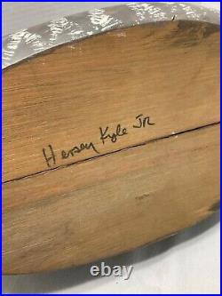 Signed Hersey Kyle Jr Carved Wood Canada Goose Decoy 21 long