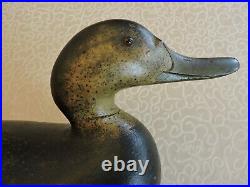 Snakey Head Prem. Black Duck Mason Factory -mackey Collection Decoy