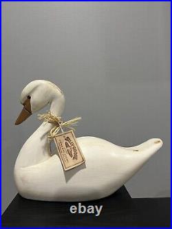 The Stanstead Pine Decoy Collection Goose Hand Crafted in Canada'99 Signed W Tag