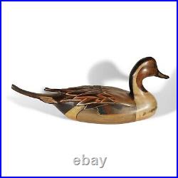 Tom Taber Duck Decoy Woodendare Pintail 1984 Corona Medallion Carved Wood Bird