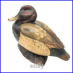 Tom Taber and Hersey Kyle Jr. Redhead Duck Decoy Life Size! RARE COLLECTOR ITEM