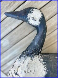 VINTAGE, ORIGINAL, AUTHENTIC. LARGE Canadian Goose Decoy Wire & Canvas
