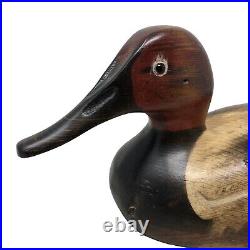 VTG Tom Taber Canvasback Duck Decoy Signed 1979