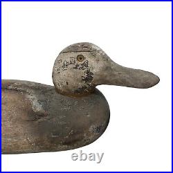 VTG Wooden Hand Carved Mallard Duck Decoy