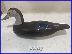 Vernon Bryant Perryville MD Full Size Wooden Black Duck Working Decoy