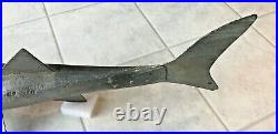 Vintage 33 Sturgeon Fish Spearing Decoyice Fishingfolk Artwood Collectible