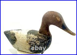 Vintage Antique Canvasback Duck Decoy neck shelf Lockard Working Duck 4 Pieces