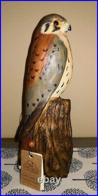 Vintage Big Sky Carvers Master's Edition Kestrel Hawk Eagle Wood carving Decoy