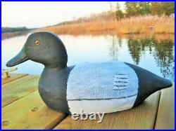 Vintage Bluebill Drake Duck Decoy