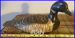 Vintage Bob Melvin Antique Brant Duck Decoy Original Signed Movable Head