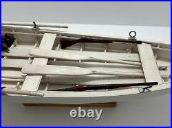 Vintage Bushwhacker Hunting Boat Model Replica, Canvasback Duck Decoys, Guns