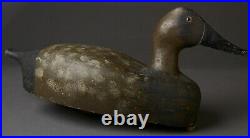 Vintage Canvasback Duck Decoy By Unknown Michigan Carver