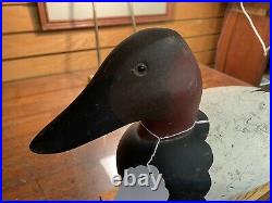 Vintage Canvasback Working Decoy By Wolf River Decoys
