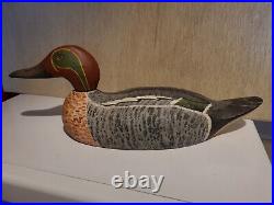 Vintage Carved And Painted Wood Duck Decoy