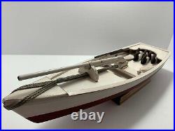 Vintage Chesapeake Bay Sneak Boat Hunting Model, Canvasback Duck Decoys