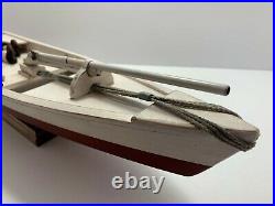 Vintage Chesapeake Bay Sneak Boat Hunting Model, Canvasback Duck Decoys