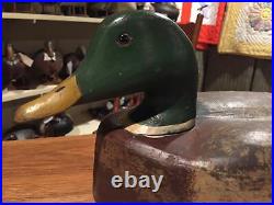 Vintage Cline Mcalpin Illinois River Mallard Duck Decoy Hollow Special Order Op