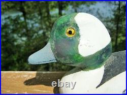 Vintage Duck Decoy Bufflehead Drake Bud Griffin Gananoque, Ontario, Canada 1985