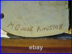 Vintage Duck Decoy Mallard Drake Signed M. Goode Kingston, Ontario, Canada
