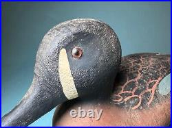 Vintage Duck Decoy Wooden Duck Herter's Inc Blue Wing Teal Hunting Collectibles